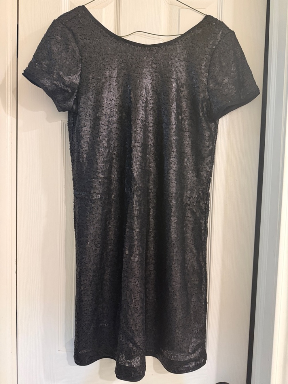 Francesca's Collections Black Sequin Mini Dress